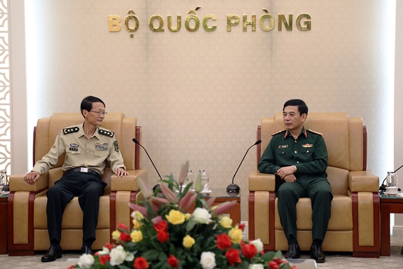 Thượng tướng Phan Văn Giang tiếp đoàn Đại học Quốc phòng, Quân giải phóng nhân dân Trung Quốc